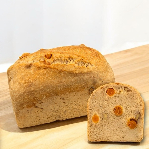 金桔核桃吐司 旭穗酸種麵包,老麵種,歐式麵包,自培天然酵母,橄欖油,全素,健康,酸種麵包哪裡買,酸種麵包訂購,台北酸種麵包,金桔,核桃,無糖,無油