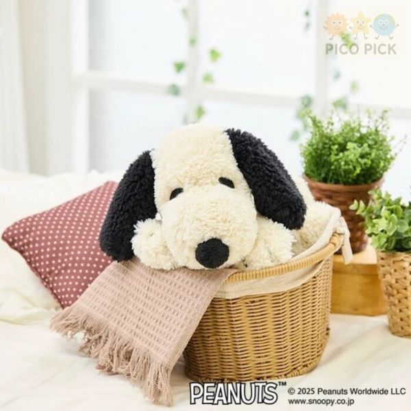 日本正版PEANUTS Snoopy 史奴比軟綿綿超療癒趴姿娃娃 51cm 