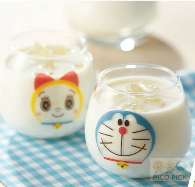 日本直送 日本正版哆啦A夢搖搖玻璃杯｜哆啦美 Doraemon 透明水杯 茶杯 酒杯 320ml 