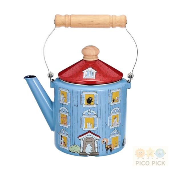 日本直送｜Moomin x 富士琺瑯｜嚕嚕米藍屋 琺瑯系列｜茶壺・手沖壺・保鮮盒・調理鍋・收納罐｜北歐風廚具・送禮首選 