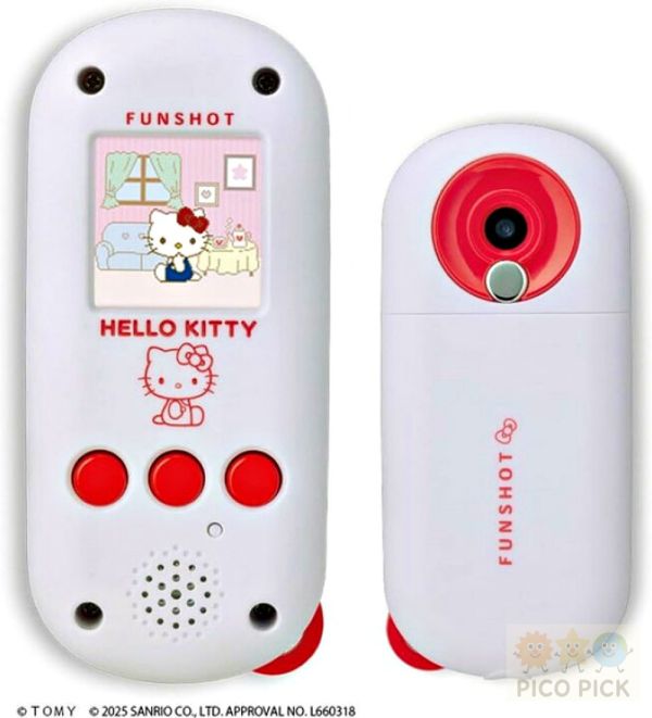 10/25上市 預購請私訊｜日本Takara Tomy x Hello Kitty FUNSHOT 拍立得相機玩具 