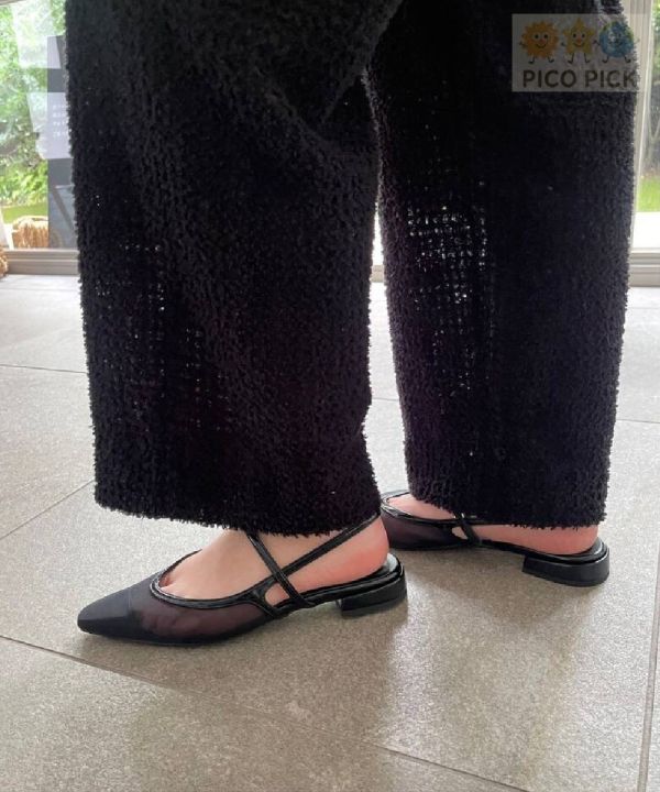 日本直送｜Le Talon銀邊透膚尖頭平底鞋 全系列代購 