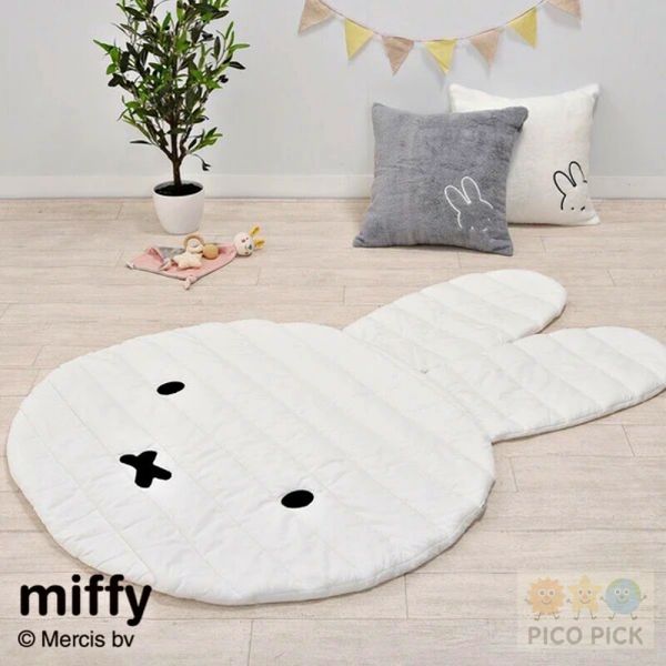 日本 Miffy 米飛兔｜造型地墊／遊戲墊｜約100×135cm 