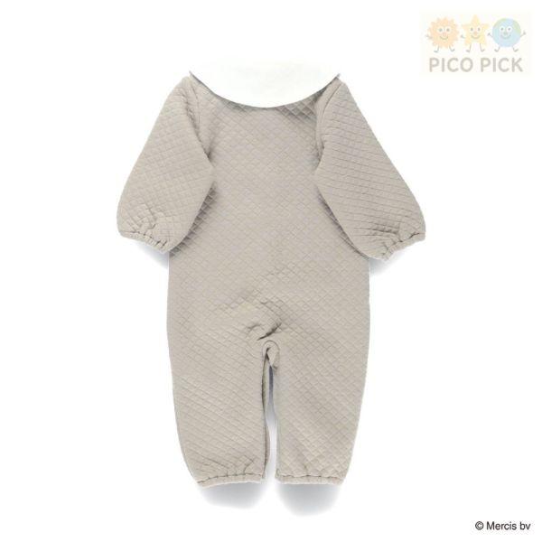 日本｜Branshes × 米飛兔 MIFFY 2WAY拼接被子連身衣 粉紅/米灰｜寶寶長袖連身服 均碼 Branshes 米飛兔 連身衣、2WAY 睡袍、日本嬰兒服飾、米飛兔寶寶衣、日本童裝代購