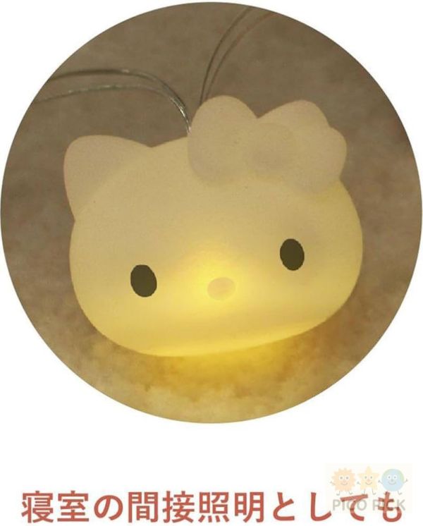日本三麗鷗 Hello Kitty USB燈串燈｜矽膠造型掛飾燈 Garland Light 
