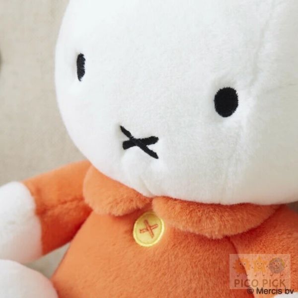 日本直送｜米菲兔 Miffy 經典造型坐姿絨毛娃娃（橘色衣） 