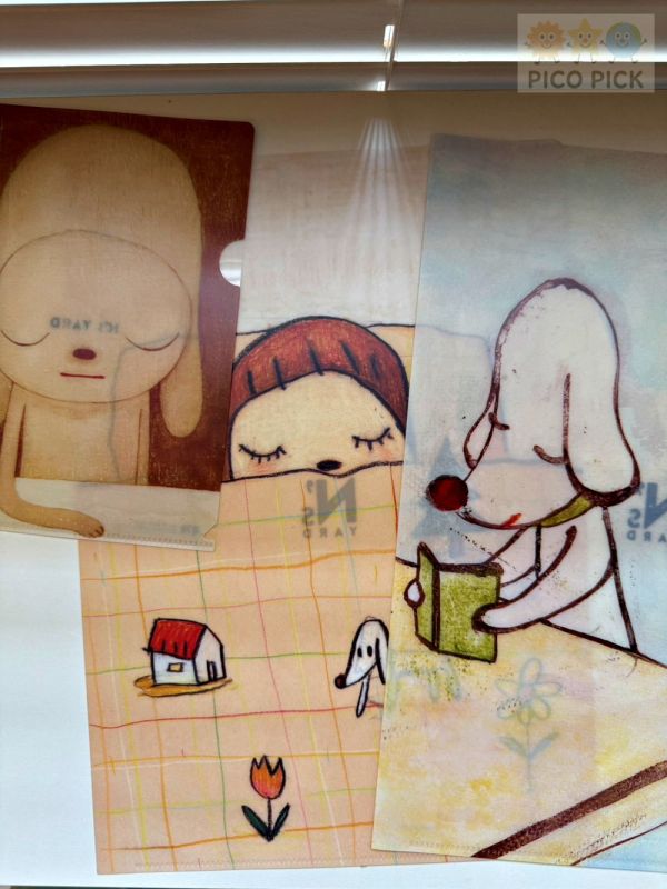 日本直送 奈良美智 資料夾系列｜票根夾/A6／A4｜奈良美智L型資料夾 奈良美智、奈良美智資料夾、Ticket File、A6 資料夾、A4 資料夾、日本文具、藝術周邊、收藏文具