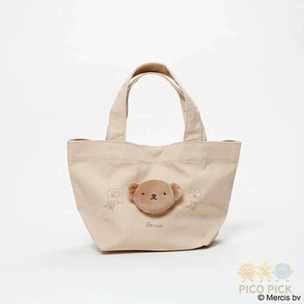 日本 直送 【Miffy & Boris】立體公仔小花托特包／小提袋（2款可選） 