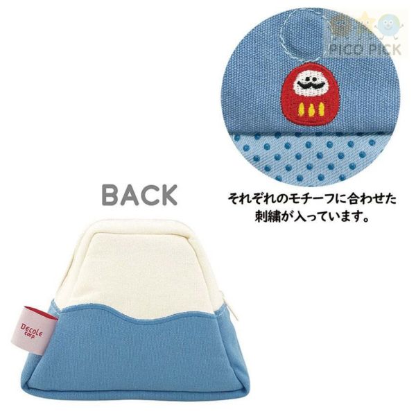 日本直送 Decole 富士山造型可站立萬用包 手機收納包｜交換禮物・小物收納 