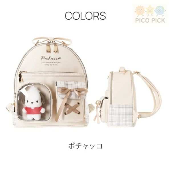 日本直送 正版Sanrio 後背包 透明口袋迷你背包｜兒童書包（4款可選） 