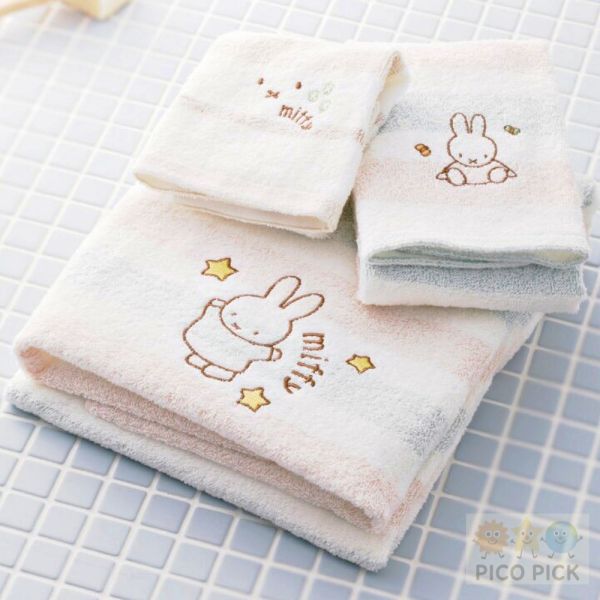 日本直送｜日本製西川Miffy 有機棉毛巾禮盒組｜浴巾組／臉巾組 兩款選擇 日本製 喬遷禮物 