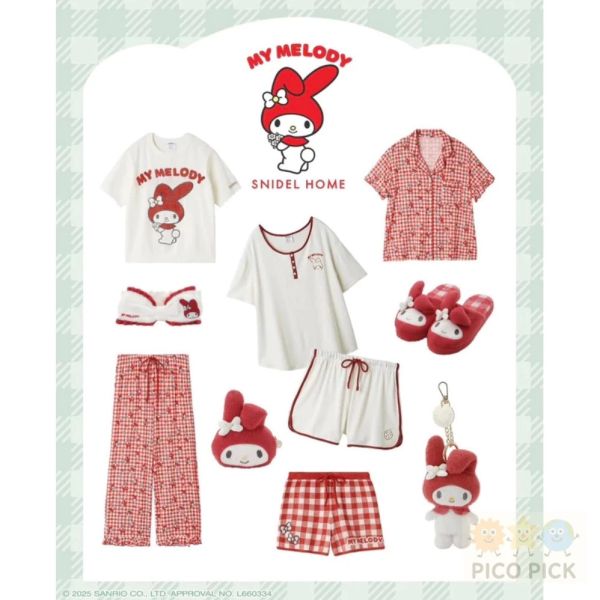 𝐌𝐘 𝐌𝐄𝐋𝐎𝐃𝐘  x 𝐒𝐍𝐈𝐃𝐄𝐋 𝐇𝐎𝐌𝐄 聯名系列 家居服 三麗鷗 美樂蒂 彼安諾 