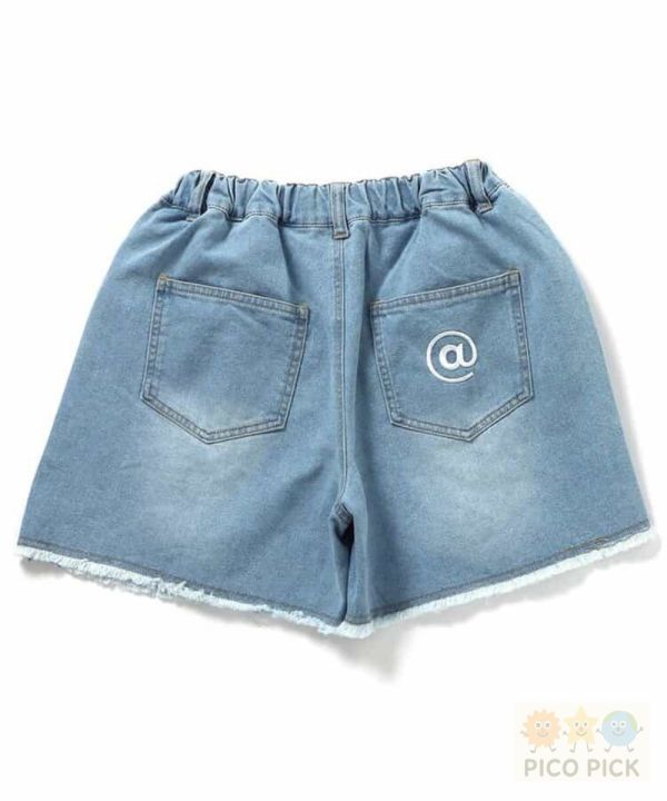 日本直送 日系品牌女童夏日涼感刷破短褲125cm-165cm 