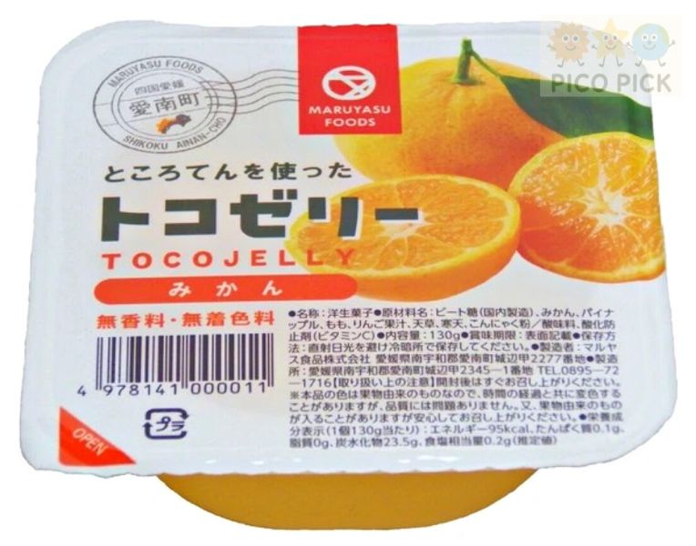日本直送 TOCOJELLY 果肉風味蒟蒻果凍杯｜橘子／鳳梨／白桃／葡萄／甘夏柚子 