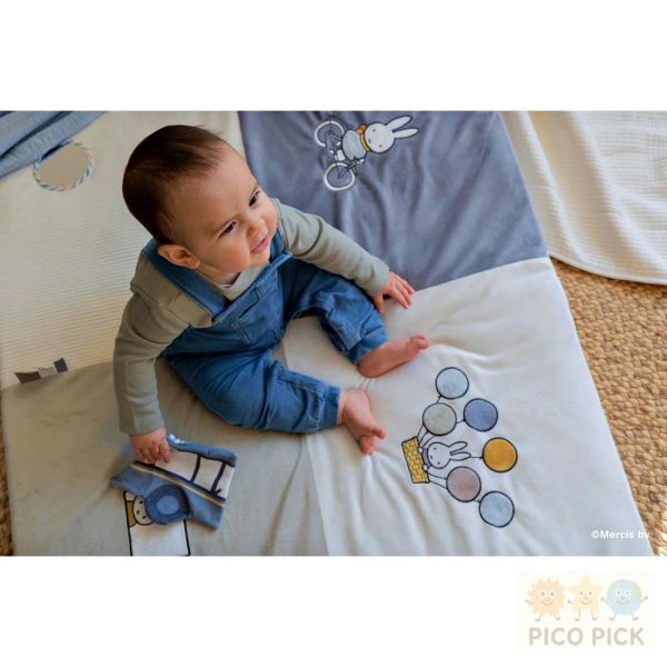 日本直送｜Miffy 嬰兒可機洗遊戲墊柔軟爬行墊 新生兒禮物 安全防滑寶寶地墊 