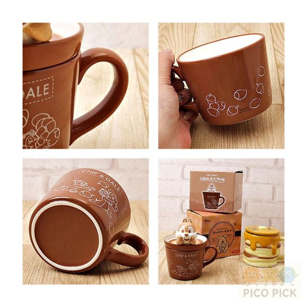 現貨+預購｜日本迪士尼 奇奇蒂蒂立體造型陶瓷馬克杯（附蓋） 