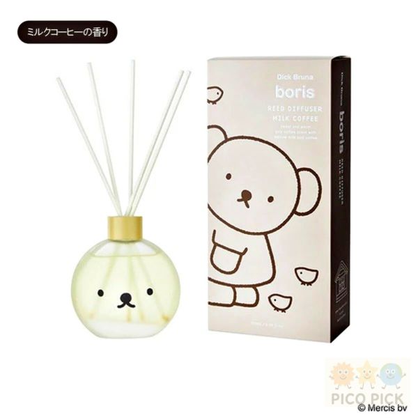 日本直送｜【miffy × boris】香氛擴香瓶 120ml｜米飛兔 肥皂香／小熊 牛奶咖啡香 居家香氛 擴香瓶 芳香劑 室內香氛 