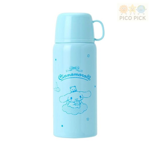 日本直送 Sanrio 三麗鷗 2WAY 不鏽鋼水壺｜兒童兩用保溫瓶附斜背水壺袋｜直飲／杯蓋水壺｜My Melody／大耳狗/庫洛米 三麗鷗水壺、兒童兩用保溫瓶、附斜背水壺袋、不鏽鋼保冷保溫水壺、直飲水壺、杯蓋水壺、My Melody 水壺、Cinnamoroll 水壺、Kuromi 水壺