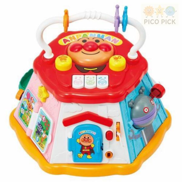 日本直送 【ANPANMAN 麵包超人】多功能育樂遊戲盒｜7面設計・26種發育遊戲｜適用8個月～3歲 