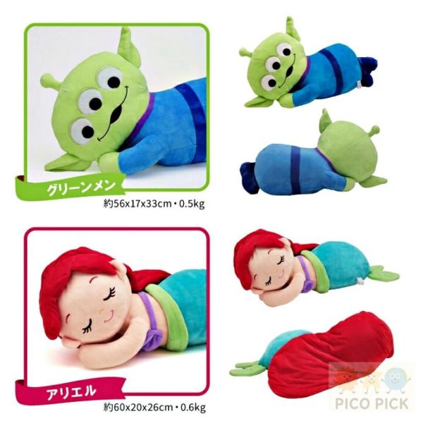 日本 正版MoriPilo迪士尼午睡抱枕娃娃（多角色）抱枕 絨毛娃娃 睡覺抱枕 生日禮物 