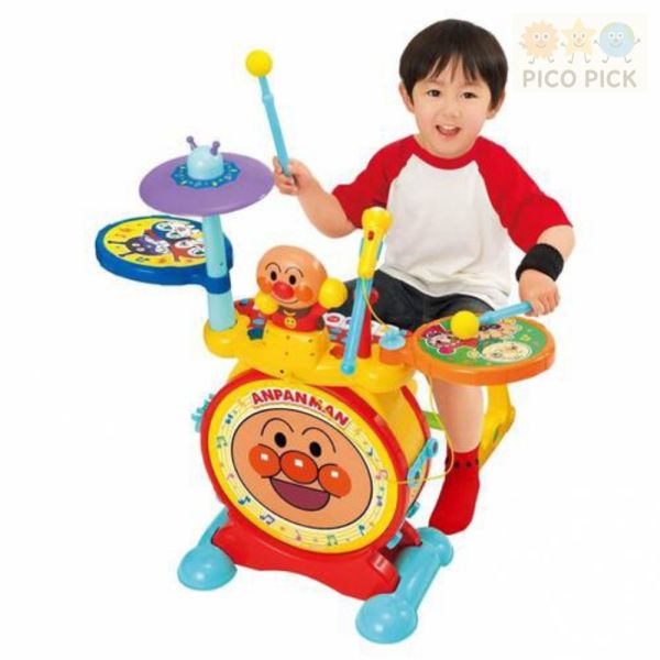 日本 Anpanman 麵包超人 爵士電子鼓鍵盤組 