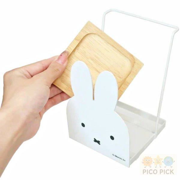 日本製正版miffy 米菲兔廚房多功能調理器具支架｜鍋蓋架 食譜架 湯杓置物架 可拆洗不占空間 