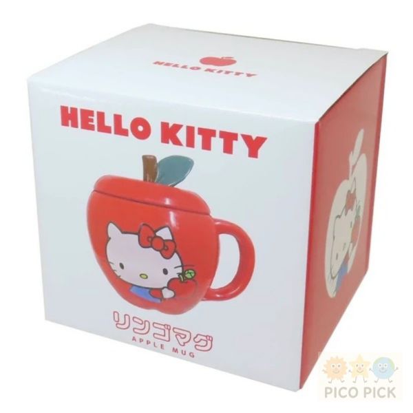 日本直送｜Hello Kitty立體造型馬克杯 兩款可選（牛奶瓶款／蘋果蓋款） 
