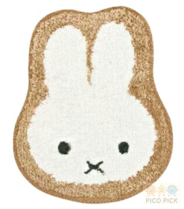 日本 Miffy 米飛兔｜造型地墊／腳踏墊｜棕色／灰色｜居家防滑 吸水柔軟 玄關腳踏墊 兒童房裝飾地毯 