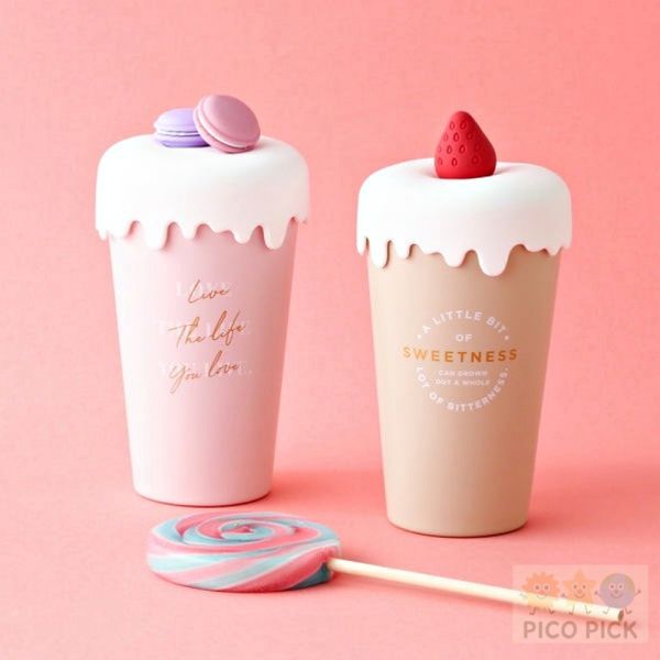 日本｜Franc Franc甜點造型保冷保溫杯｜馬卡龍/草莓兩款可選 