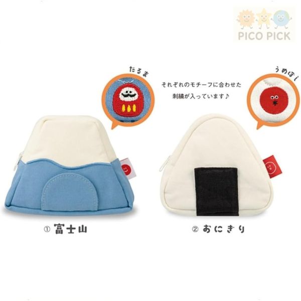 日本直送 Decole 富士山造型可站立萬用包 手機收納包｜交換禮物・小物收納 