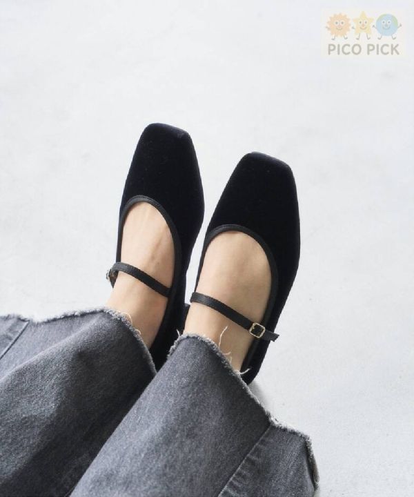 日本直送｜Le Talon 方頭瑪麗珍平底鞋（多色可選） 