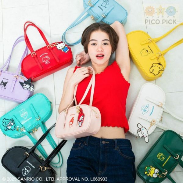 日本【ACcommode × Sanrio】CoWRAP系列角色復古波士頓包 