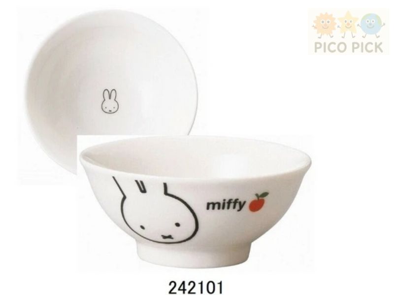 【日本製正版 Miffy 米飛兔蘋果系列｜磁器餐具 單入販售】 