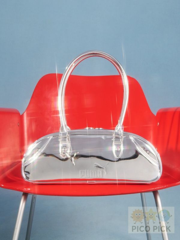 日本限定 Emmi x Puma十周年限定銀色波士頓包 