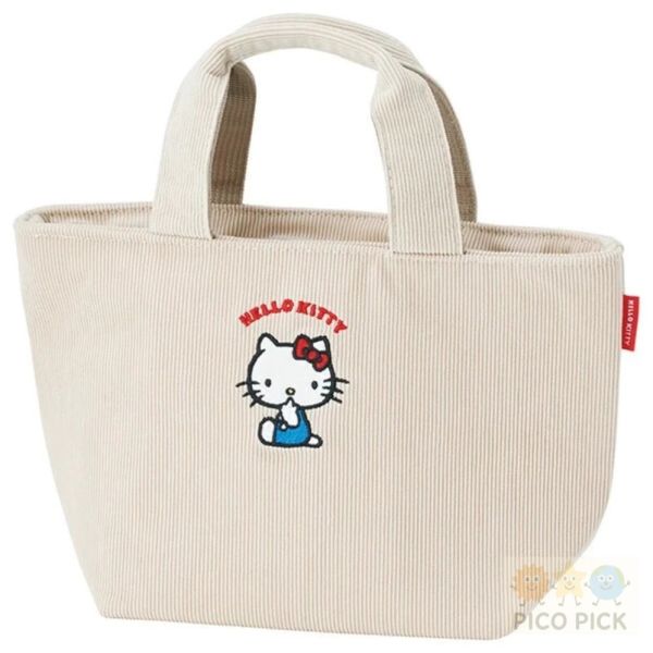 日本 直送 《Hello Kitty 凱蒂貓》便當袋／保冷保溫手提袋／刺繡造型 