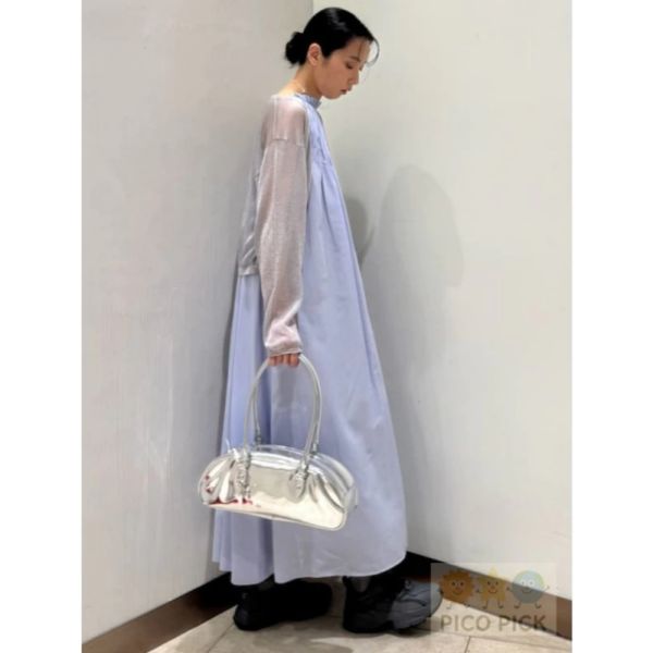 日本限定 Emmi x Puma十周年限定銀色波士頓包 