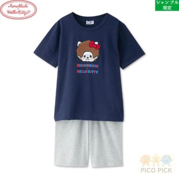 日本 Monchichi x Hello Kitty聯名睡衣 