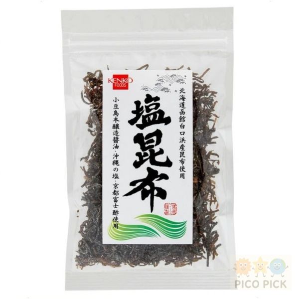 日本直送 北海道函館産白口浜真昆布 鹽昆布 35g｜無添加健康昆布 