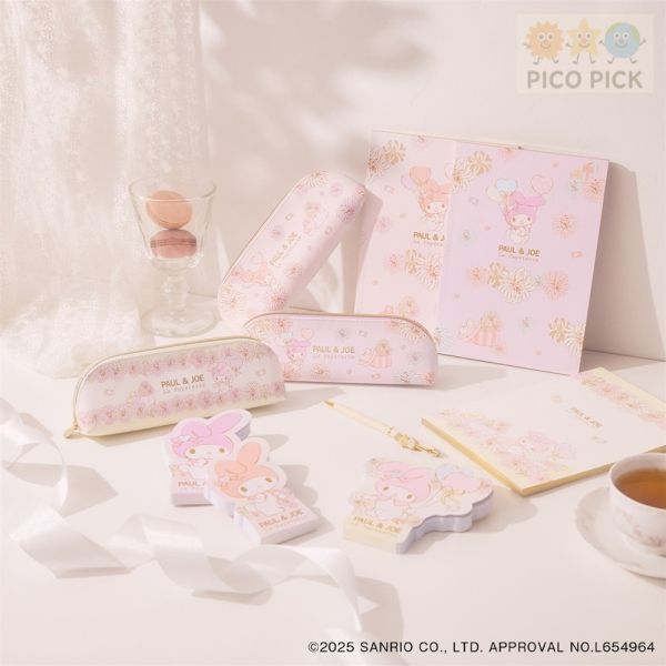 日本 Paul & Joe × My Melody 鉛筆盒 / 筆記本 Paul & Joe 聯名、My Melody 鉛筆盒、My Melody 筆記本、My Melody 文具、日本正版授權、Sanrio 鉛筆盒、Sanrio 筆記本