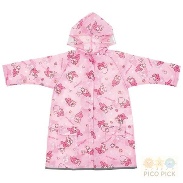 日本直送｜Sanrio 兒童背包可穿式雨衣 