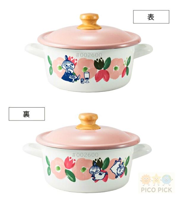日本FUJIHORO 富士琺瑯 × Moomin Flower Garden 系列｜牛奶鍋／雙耳湯鍋／保鮮盒／水壺／馬克杯｜可直火加熱 