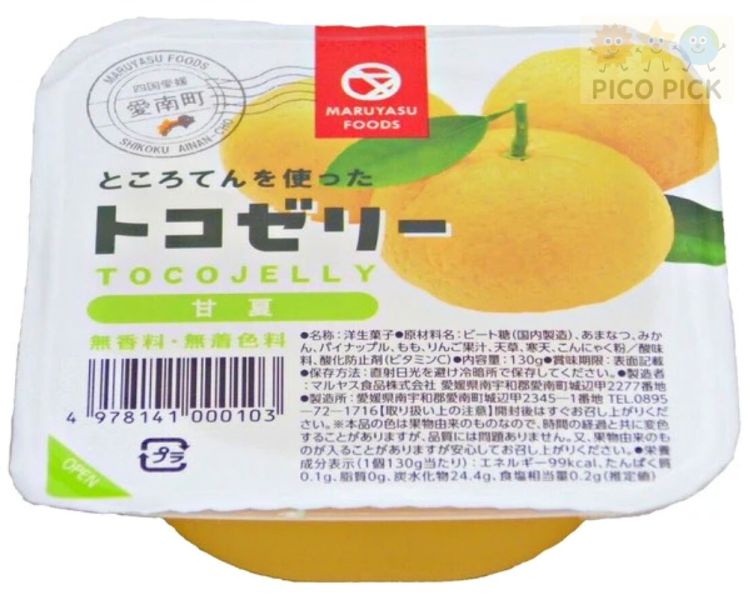 日本直送 TOCOJELLY 果肉風味蒟蒻果凍杯｜橘子／鳳梨／白桃／葡萄／甘夏柚子 