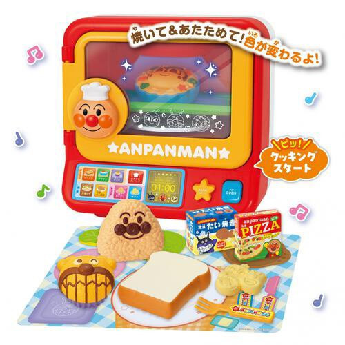 日本正版｜Anpanman麵包超人 繽紛烤箱組DX｜仿真微波爐 玩具組合 
