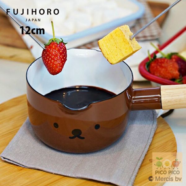 日本直送｜富士琺瑯 FUJIHORO × Miffy & Boris Face 白色琺瑯系列｜牛奶鍋／雙耳鍋／附蓋醬汁鍋 