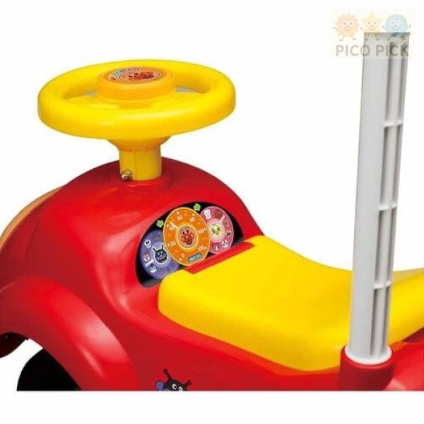 日本直送｜日本正版ANPANMAN 麵包超人 旋律滑步車（可推可坐・附收納座墊） 
