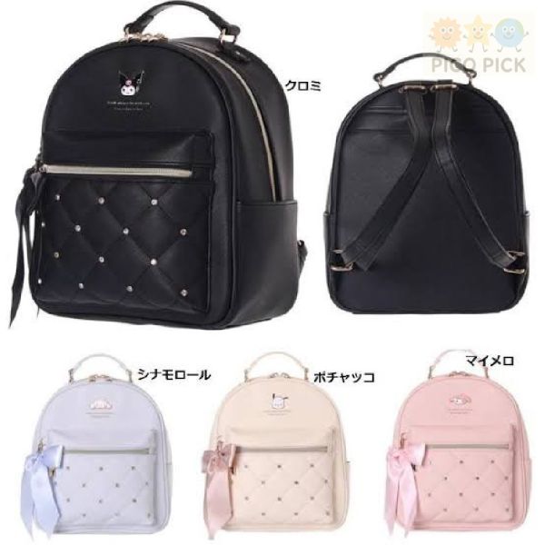 【日本直送 正版Sanrio 後背包｜蝴蝶結菱格迷你背包】（4款可選 