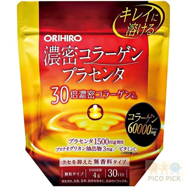 日本 ORIHIRO 膠原蛋白粉 蛋白聚醣＋胎盤素 30日份 美容補給 