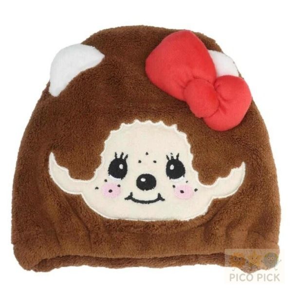 日本直送｜Monchhichi × Hello Kitty 聯名系列 吸水毛巾帽／髮帶 兩款可選 