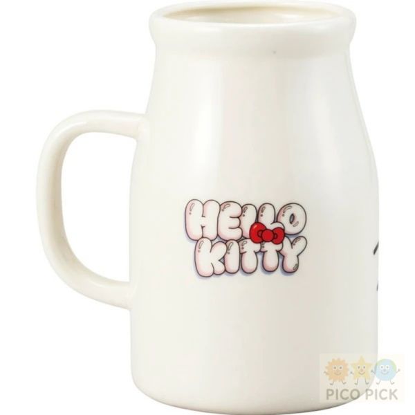 日本直送｜Hello Kitty立體造型馬克杯 三款可選（牛奶瓶款／蘋果蓋款／蝴蝶結款） 