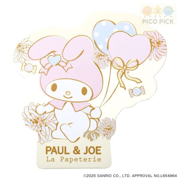 日本 Paul & Joe × My Melody 便條紙 Paul & Joe 聯名、My Melody 便條紙、Sanrio 便條紙、日本正版授權、可愛便條紙、造型便條紙、My Melody 周邊